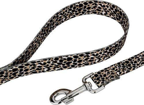 Show full view: Country Brook Petz Cheetah Dog Leash, Black, Medium: 6-ft long, 5/8-in wide slide 2 of 4