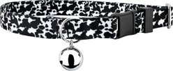 Country Brook Petz Dairy Cow Breakaway Cat Collar, Black, 8 to 12-in neck, 1/2-in wide