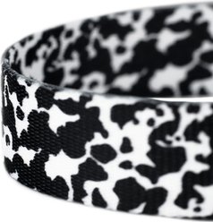 Country Brook Petz Dairy Cow Dog Leash, Black, Large: 4-ft long, 1-in wide slide 2 of 4