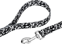 Country Brook Petz Dairy Cow Dog Leash, Black, Large: 6-ft long, 1-in wide slide 2 of 4