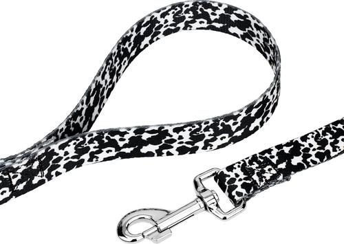 Show full view: Country Brook Petz Dairy Cow Dog Leash, Black, Small: 6-ft long, 1/2-in wide slide 2 of 4