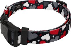 Country Brook Petz Deluxe Be Mine Dog Collar, Black, Large: 16 to 22-in neck, 1-in wide slide 2 of 5