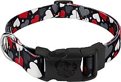 Country Brook Petz Deluxe Be Mine Dog Collar, Black, Small: 11 to 13-in neck, 5/18-in wide