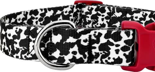 Show full view: Country Brook Petz Deluxe Dairy Cow Dog Collar, Black, 16 to 22-in neck, 1-in wide slide 5 of 5