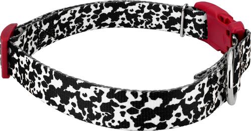 Show full view: Country Brook Petz Deluxe Dairy Cow Dog Collar, Black, 18 to 26-in neck, 1-in wide slide 4 of 5