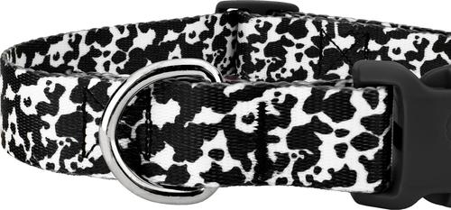 Show full view: Country Brook Petz Deluxe Dairy Cow Dog Collar, Black, 7 to 9-in neck, 1/2-in wide slide 5 of 5