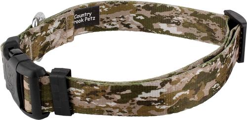 Show full view: Country Brook Petz Deluxe Desert Viper Camo Dog Collar, Brown, XX-Small slide 4 of 6