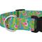 Show in main carousel: Country Brook Petz Deluxe Flamingos Dog Collar, Teal, X-Large: 18 to 26-in neck, 1-in wide slide 5 of 5