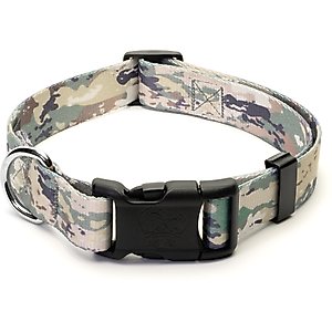 Country Brook Petz Deluxe Mountain Viper Camo Dog Collar, Green, Large