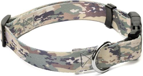 Show full view: Country Brook Petz Deluxe Mountain Viper Camo Dog Collar, Green, Small slide 7 of 8