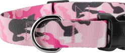 Country Brook Petz Deluxe Pink & Grey Camo Dog Collar, Pink, Large slide 2 of 7