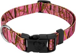 Country Brook Petz Deluxe Pink Waterfowl Camo Dog Collar, Pink, Medium