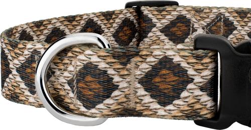 Show full view: Country Brook Petz Deluxe Rattlesnake Dog Collar, Brown, 9 to 11-in neck, 1/2-in wide slide 5 of 5