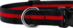 Country Brook Petz Deluxe Thin Red Line Dog Collar, Black, X-Large slide 2 of 5