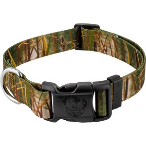 Country Brook Petz Deluxe Waterfowl Camo Dog Collar, Green, X-Large