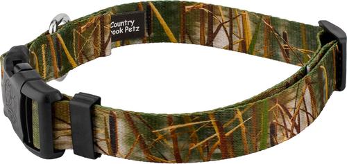 Show full view: Country Brook Petz Deluxe Waterfowl Camo Dog Collar, Green, X-Large slide 3 of 5