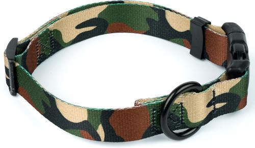 Show full view: Country Brook Petz Deluxe Woodland Camo HD Dog Collar, Green, Medium slide 4 of 5