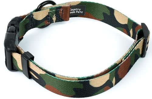 Show full view: Country Brook Petz Deluxe Woodland Camo HD Dog Collar, Green, X-Large slide 3 of 5