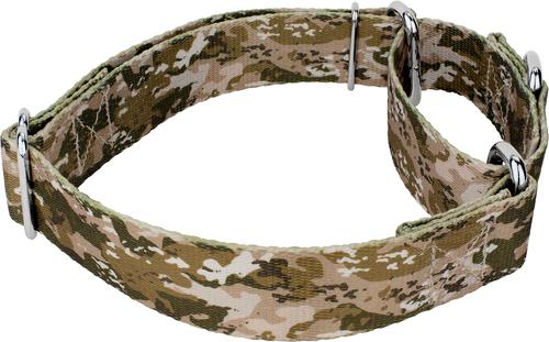 Show full view: Country Brook Petz Desert Viper Camo Martingale Dog Collar, Brown, Small slide 5 of 6