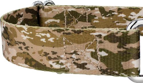 Show full view: Country Brook Petz Desert Viper Camo Martingale Dog Collar, Brown, X-Large slide 6 of 6