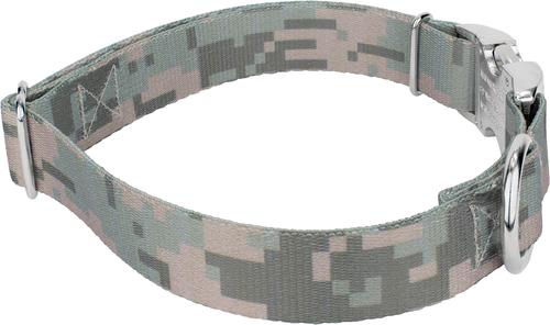 Show full view: Country Brook Petz Digital Camo Premium Dog Collar, Green, Small: 11 to 13-in neck, 5/8-in wide slide 4 of 5