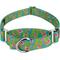 Show in main carousel: Country Brook Petz Flamingos Martingale Dog Collar, Teal, Small: 11 to 15-in neck, 5/8-in wide slide 1 of 8