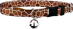 Country Brook Petz Giraffe Breakaway Cat Collar, Brown, 8 to 12-in neck, 1/2-in wide