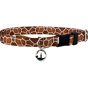 Country Brook Petz Giraffe Breakaway Cat Collar, Brown, 8 to 12-in neck, 1/2-in wide