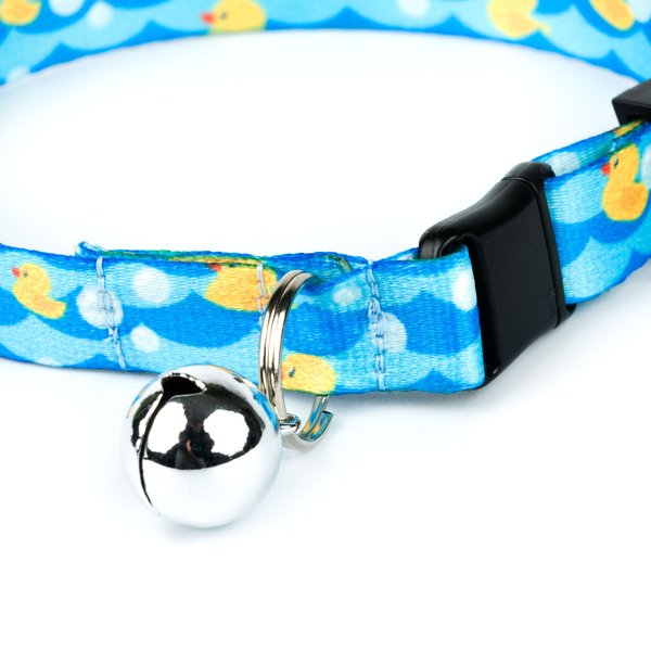 Show full view: Country Brook Petz Just Ducky Breakaway Cat Collar, Blue, 8 to 12-in neck, 1/2-in wide slide 9 of 9