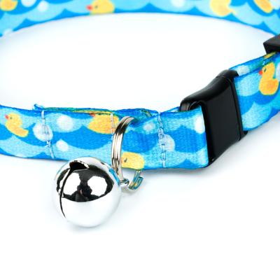 Show full view: Country Brook Petz Just Ducky Breakaway Cat Collar, Blue, 8 to 12-in neck, 1/2-in wide slide 10 of 10