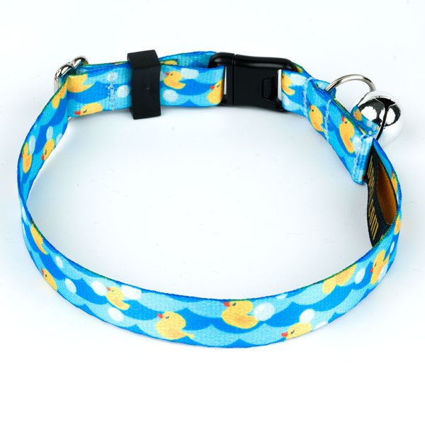 Show full view: Country Brook Petz Just Ducky Breakaway Cat Collar, Blue, 8 to 12-in neck, 1/2-in wide slide 7 of 9
