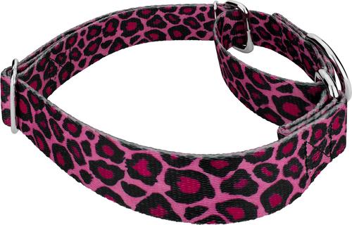 Show full view: Country Brook Petz Leopard Polyester Martingale Dog Collar, Pink, XX-Small: 7 to 10-in neck, 1/2-in wide slide 5 of 5