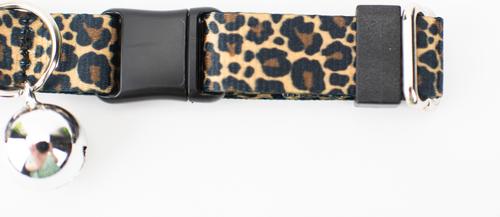 Show full view: Country Brook Petz Leopard Print Breakaway Cat Collar, Brown, 8 to 12-in neck, 1/2-in wide slide 8 of 9