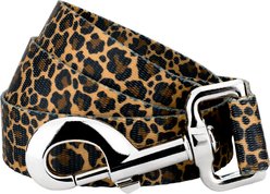 Country Brook Petz Leopard Print Dog Leash, Brown, Medium: 4-ft long, 5/8-in wide