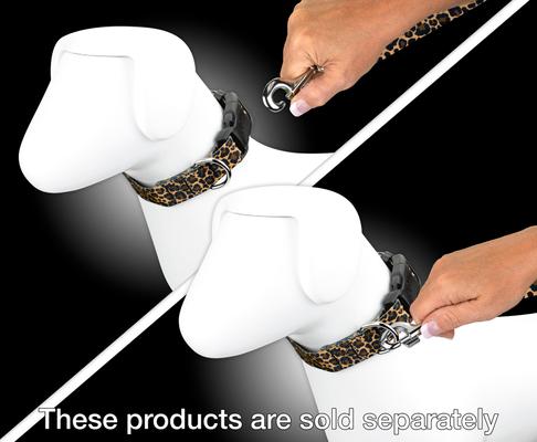 Show full view: Country Brook Petz Leopard Print Dog Leash, Brown, Small: 6-ft long, 1/2-in wide slide 5 of 5