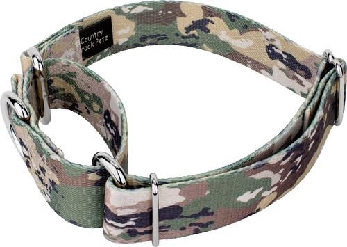 Show full view: Country Brook Petz Mountain Viper Camo Martingale Dog Collar, Green, Large slide 6 of 8