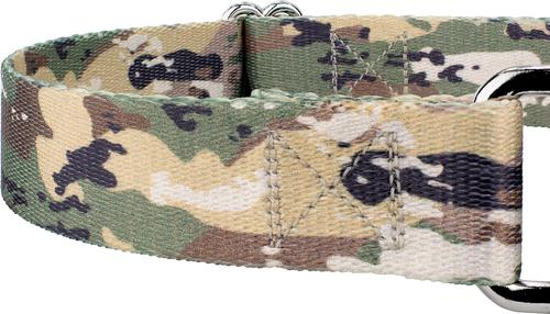 Show full view: Country Brook Petz Mountain Viper Camo Martingale Dog Collar, Green, Medium slide 7 of 7