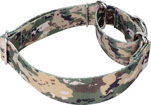 Show full view: Country Brook Petz Mountain Viper Camo Martingale Dog Collar, Green, X-Large slide 7 of 8