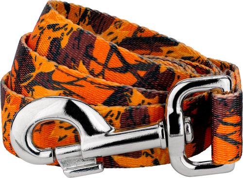 Show full view: Country Brook Petz Orange Sunset Camo Dog Leash, Orange, Large: 6-ft long, 1-in wide slide 1 of 5