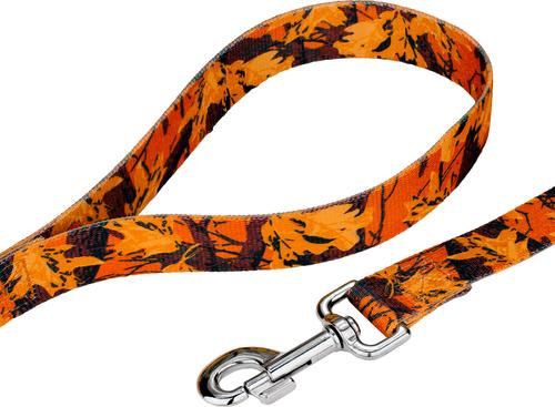 Show full view: Country Brook Petz Orange Sunset Camo Dog Leash, Orange, Large: 6-ft long, 1-in wide slide 4 of 5