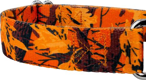 Show full view: Country Brook Petz Orange Sunset Camo Martingale Dog Collar, Orange, Medium slide 8 of 8