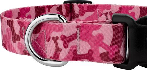 Show full view: Country Brook Petz Pink Bone Camo Deluxe Dog Collar, Pink, Large slide 8 of 8