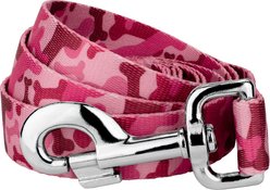 Country Brook Petz Pink Bone Camo Dog Leash, Pink, Large: 4-ft long, 1-in wide