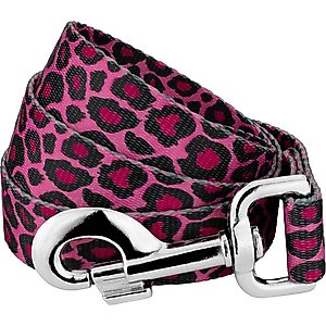 Country Brook Petz Pink Leopard Print Leash, Pink, Large: 6-ft long, 1-in wide