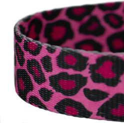 Country Brook Petz Pink Leopard Print Leash, Pink, Medium: 4-ft long, 5/8-in wide slide 2 of 4