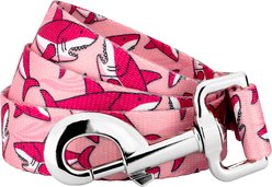 Country Brook Petz Pink Sharks Dog Leash, Pink, Large: 6-ft long, 1-in wide