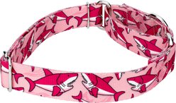 Country Brook Petz Pink Sharks Martingale Dog Collar, Pink, X-Large: 23 to 31-in neck, 1-in wide slide 2 of 5