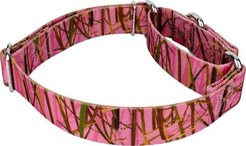 Show full view: Country Brook Petz Pink Waterfowl Camo Martingale Dog Collar, Pink, Large slide 5 of 6