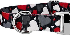 Country Brook Petz Premium Be Mine Polyester Standard Dog Collar, Black, Large: 16 to 22-in neck, 1-in wide slide 2 of 6