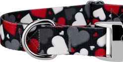 Country Brook Petz Premium Be Mine Polyester Standard Dog Collar, Black, Small: 11 to 13-in neck, 5/8-in wide slide 2 of 6